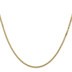 14K 18 inch 1.5mm Box with Lobster Clasp Chain