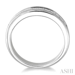 1 Ctw Princess Cut Diamond Wedding Band in 14K White Gold