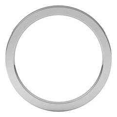 14K White Gold 1.5 mm Comfort-Fit Flat Band Size 5.5
