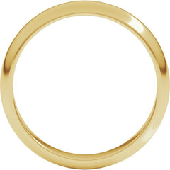 22K Yellow Gold 4 mm Half Round Band Size 7