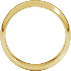 10K Yellow Gold 6 mm Half Round Band Size 11.5