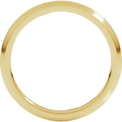 10K Yellow Gold 2 mm Comfort-Fit Half Round Band Size 6