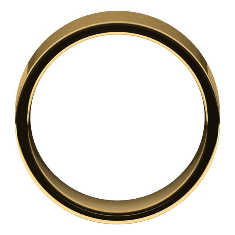 14K Yellow Gold 8 mm Lightweight Comfort-Fit Flat Band Size 7