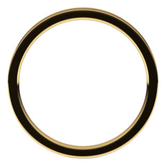 14K Yellow Gold 2 mm Flat Comfort Fit Light Band Size 5