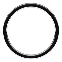 14K White Gold 2 mm Flat Comfort Fit Light Band Size 6