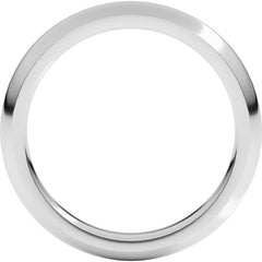Platinum 3 mm Comfort-Fit Half Round Band Size 6.5