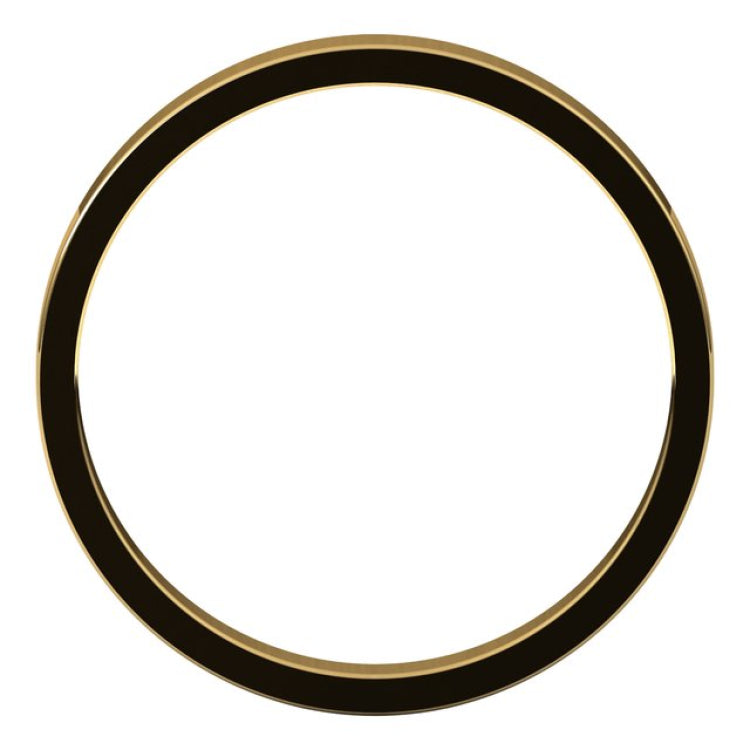 10K Yellow Gold 2.5 mm Flat Band Size 6