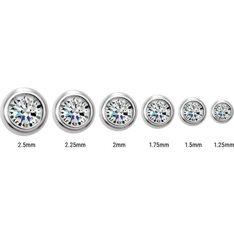 14K Yellow Gold .02 CTW Natural Diamond Micro Bezel-Set Earrings