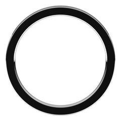 14K White Gold 2 mm Comfort-Fit Flat Band Size 9.5