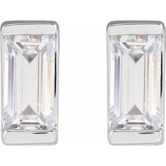 14K White Gold 3/8 CTW Lab-Grown Diamond Earrings