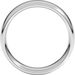 Sterling Silver 6 mm Comfort-Fit European-Style Band Size 10