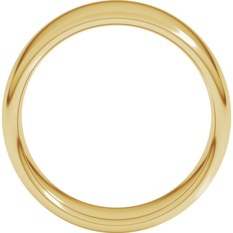 14K Yellow Gold 8 mm Comfort-Fit European-Style Band Size 10
