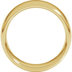 14K Yellow Gold 8 mm Comfort-Fit European-Style Band Size 10