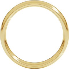 14K Yellow Gold 4 mm Comfort-Fit European-Style Band Size 11