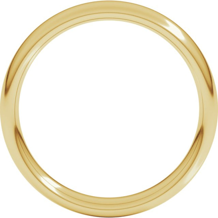 14K Yellow Gold 4 mm Comfort-Fit European-Style Band Size 5.5