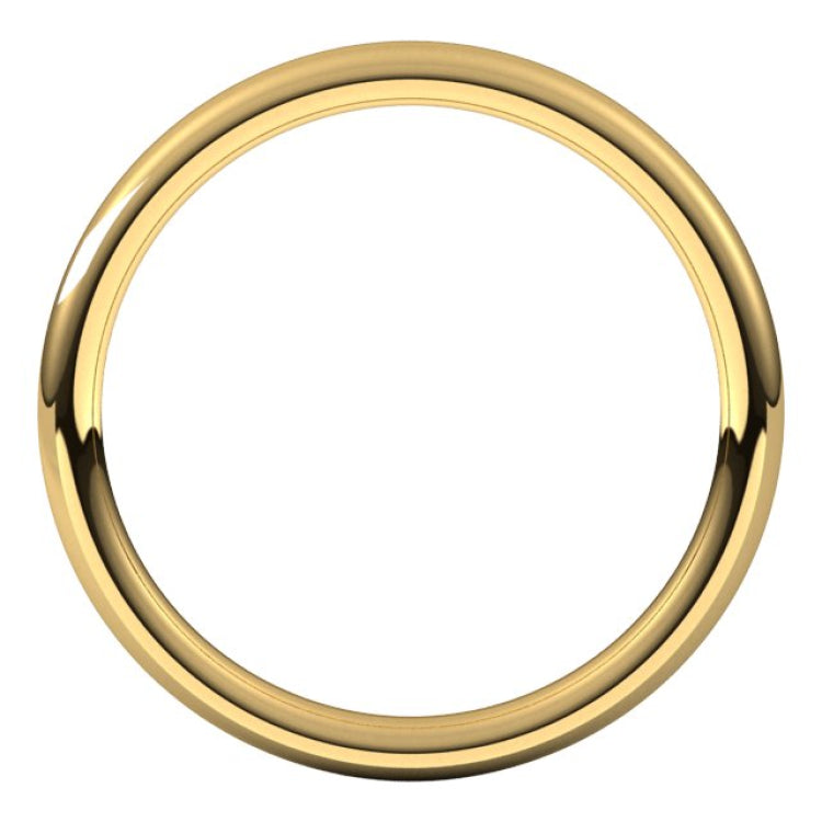18K Yellow Gold 2 mm Comfort-Fit European-Style Band Size 5