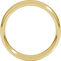 14K Yellow Gold 5 mm Comfort-Fit European-Style Band Size 5