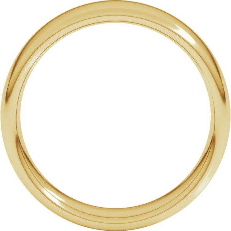14K Yellow Gold 6 mm Comfort-Fit European-Style Band Size 6