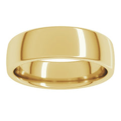 14K Yellow Gold 6 mm Comfort-Fit European-Style Band Size 9.5