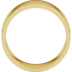 14K Yellow Gold 8 mm Flat Band Size 7.5