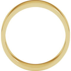 14K Yellow Gold 6 mm Flat Band Size 9.5
