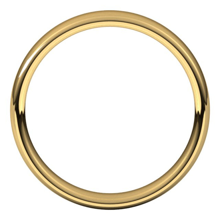 14K Yellow Gold 4.5 mm Comfort-Fit European-Style Band Size 6.5