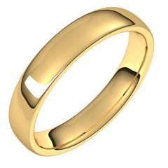 10K Yellow Gold 4.5 mm Comfort-Fit European-Style Band Size 8.5