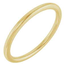 14K Yellow Gold 1.5 mm Comfort-Fit European-Style Band Size 4.5