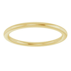 14K Yellow Gold 1.5 mm Comfort-Fit European-Style Band Size 7