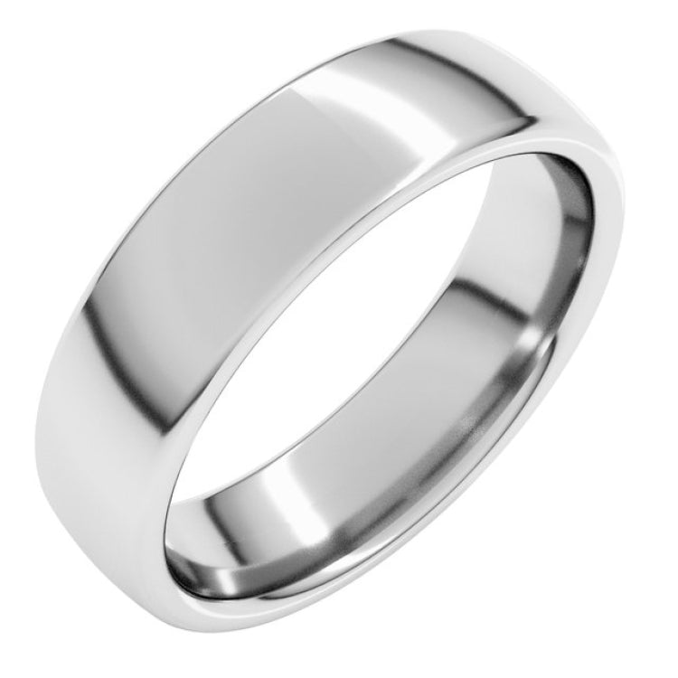 14K White Gold 5.5 mm Comfort-Fit European-Style Band Size 11