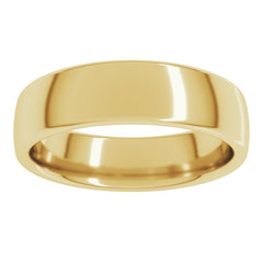 14K Yellow Gold 5.5 mm Comfort-Fit European-Style Band Size 6