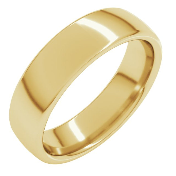 10K Yellow Gold 5.5 mm Comfort-Fit European-Style Band Size 8