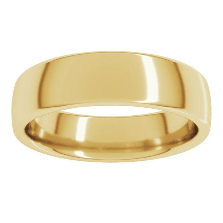 10K Yellow Gold 5.5 mm Comfort-Fit European-Style Band Size 8
