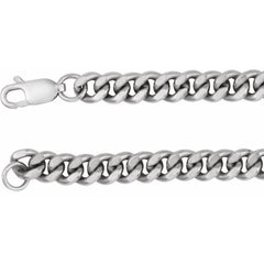 Sterling Silver 4.8 mm Curb 18" Chain