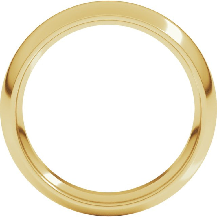 14K Yellow Gold 5.5 mm Comfort-Fit Half Round Band Size 7