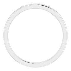 14K White Gold 3/8 CTW Lab-Grown Diamond Band