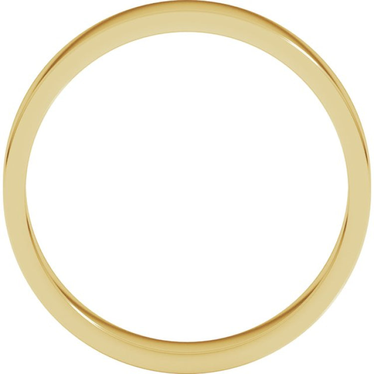 10K Yellow Gold 4 mm Flat Band Size 5.5