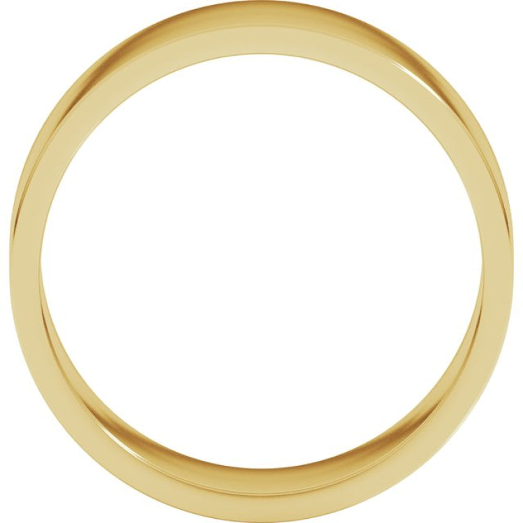 10K Yellow Gold 7 mm Flat Band Size 8.5
