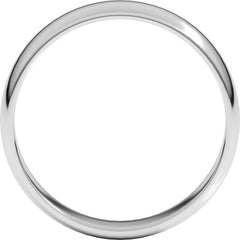 Palladium 5 mm Lightweight Half Round Band Size 7.5