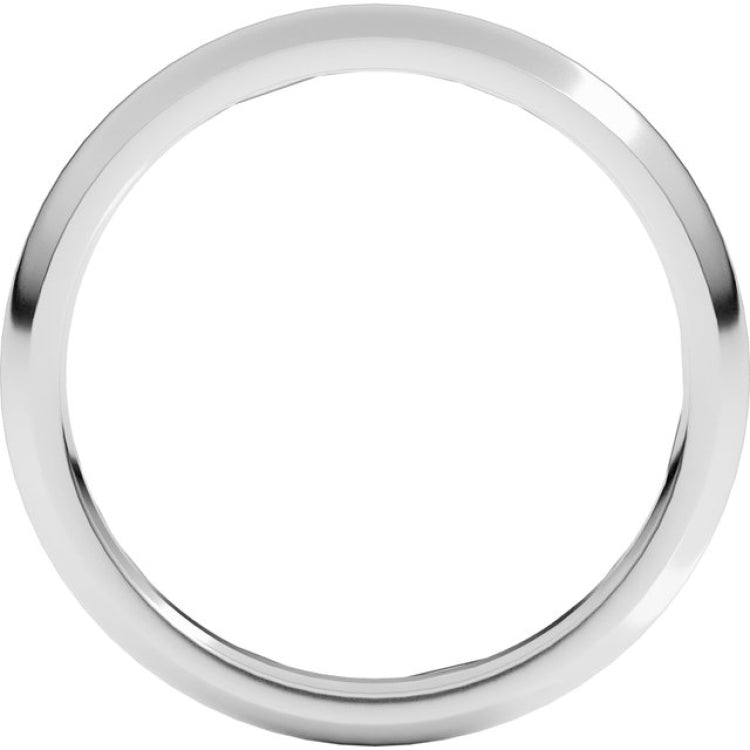 Platinum 2.5 mm Comfort-Fit Half Round Band Size 7