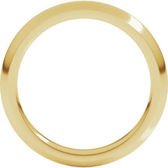 14K Yellow Gold 3 mm Comfort-Fit Half Round Band Size 10.5