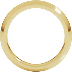 14K Yellow Gold 4 mm Comfort-Fit Half Round Band Size 5.5