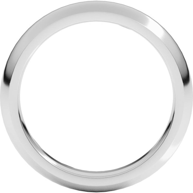 Sterling Silver 4 mm Comfort-Fit Half Round Band Size 12