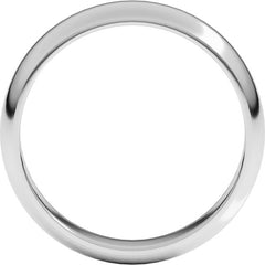 Sterling Silver 5 mm Half Round Band Size 9.5