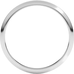 Sterling Silver 2 mm Half Round Band Size 10