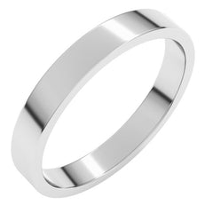 Sterling Silver 3 mm Flat Band Size 6