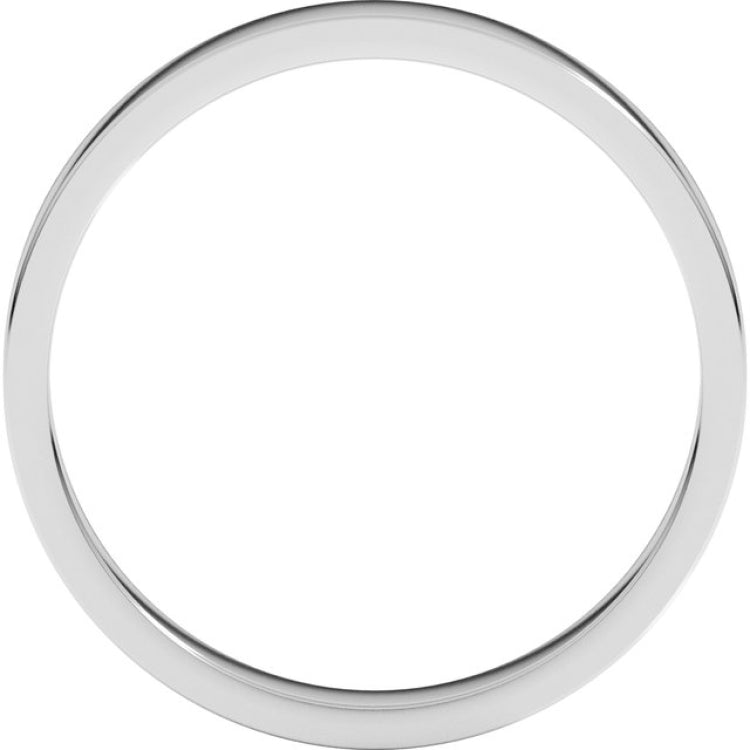 Sterling Silver 3 mm Flat Band Size 7