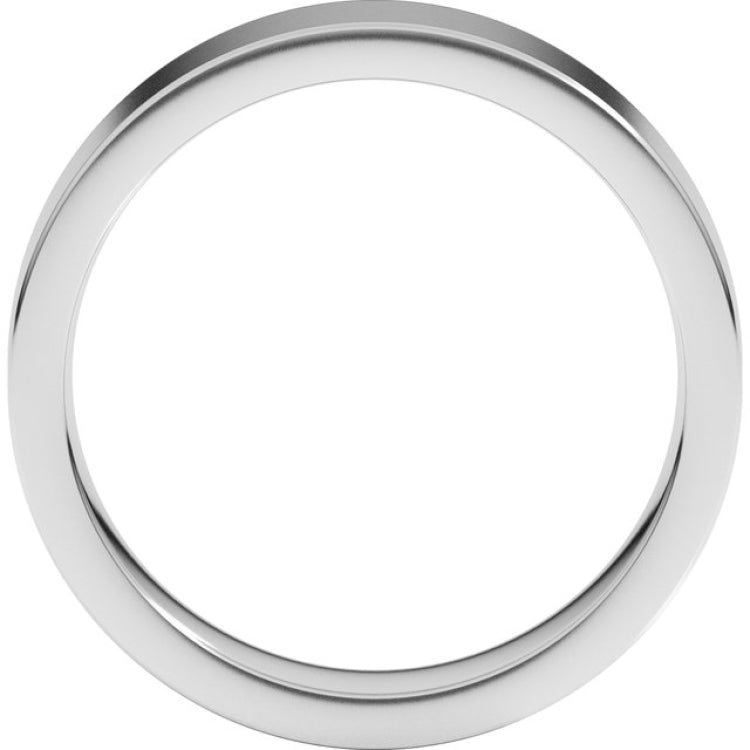 Sterling Silver 5 mm Comfort-Fit Flat Band Size 11