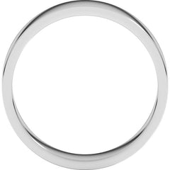 14K White Gold 5 mm Flat Band Size 5