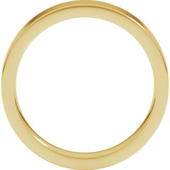 14K Yellow Gold 4 mm Comfort-Fit Flat Band Size 5